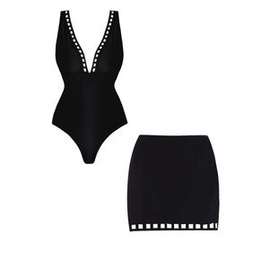 Elegant Black Women's Swim Set